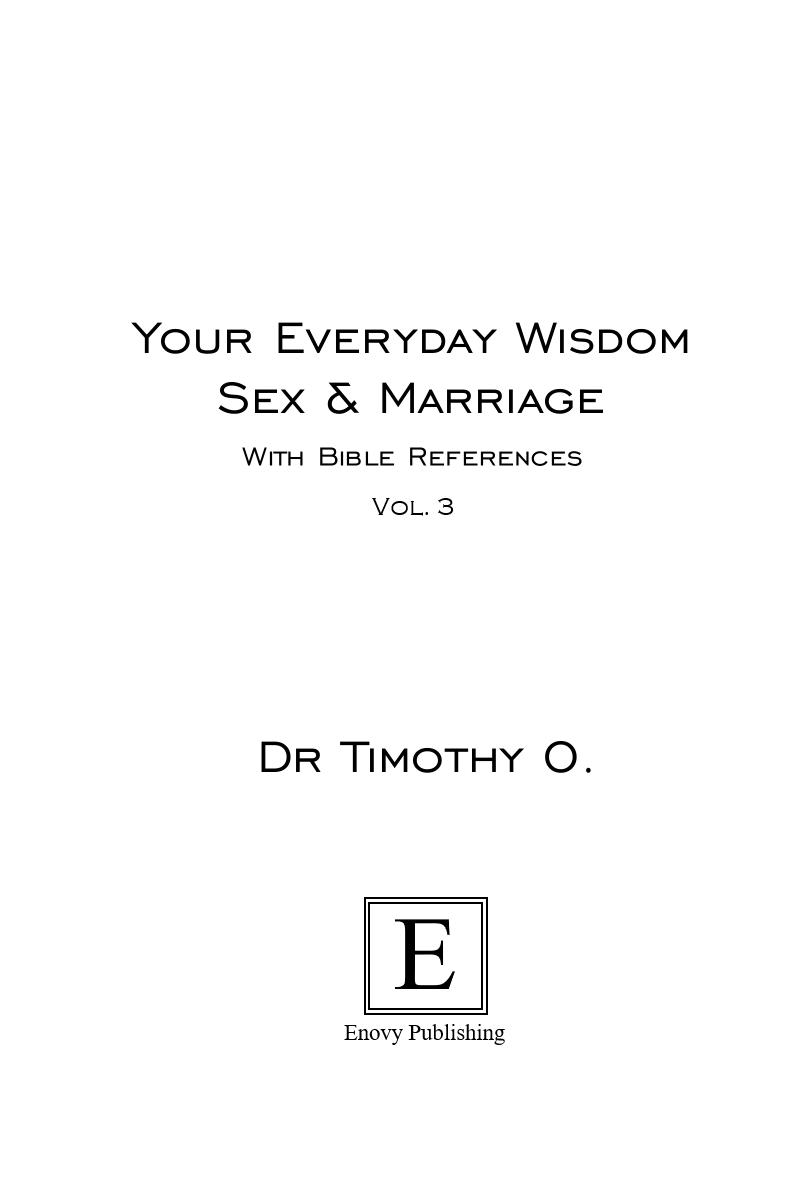 Your Everyday Wisdom Sex and Marriage Vol 3 (Paperback)