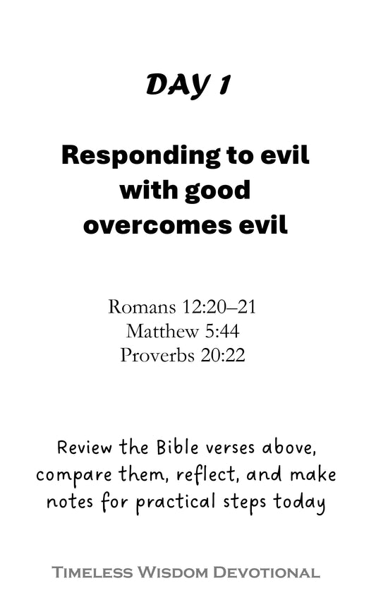 Wisdom 7 Days-Devotional - KINDNESS (Ebook)