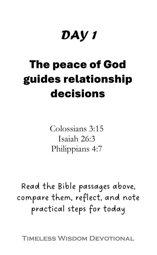 Wisdom 7 Days-Devotional - PEACEFUL (Ebook)