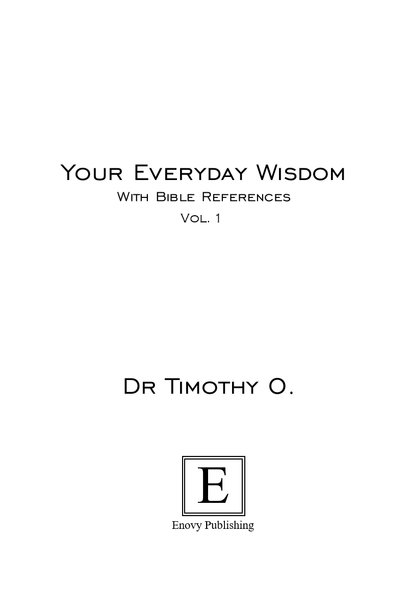 Your Everyday Wisdom Vol 1 (Paperback)