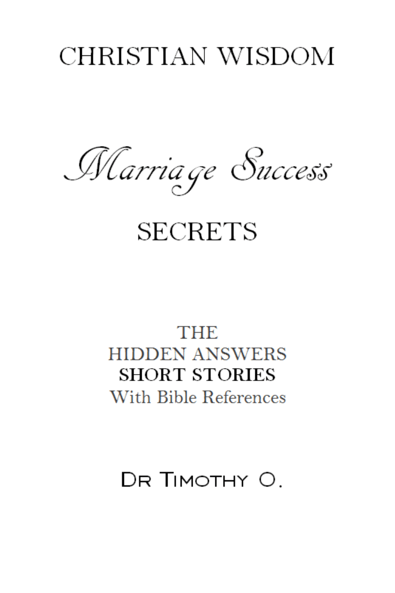 Vol 7. Christian Wisdom Secrets Marriage Kindle Edition