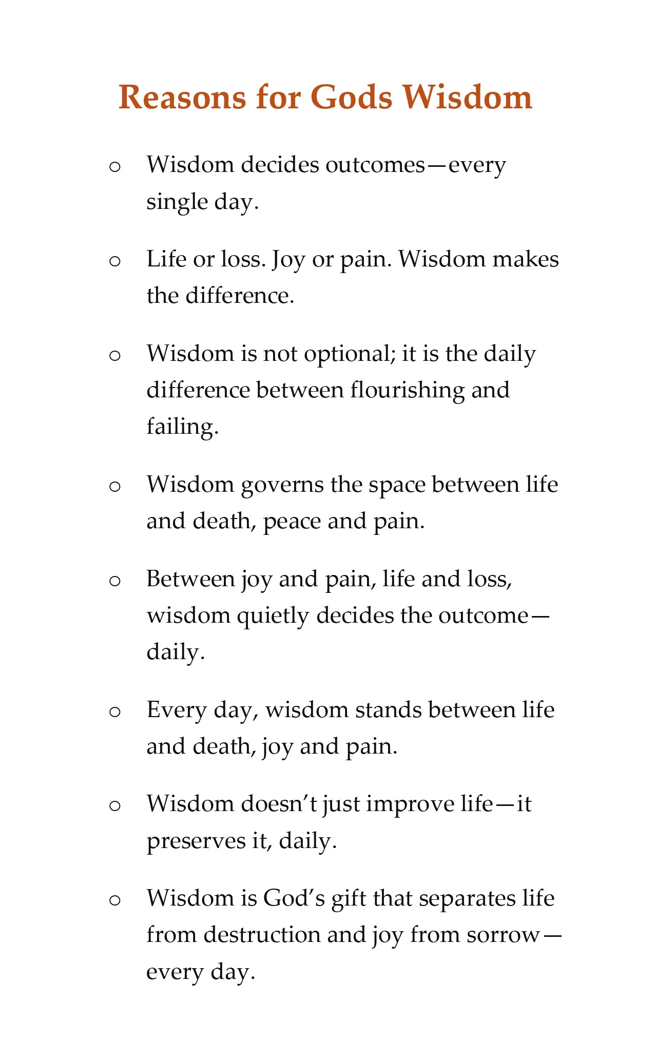 Wisdom Devotional 30 Days Vol 1 Kindle Edition