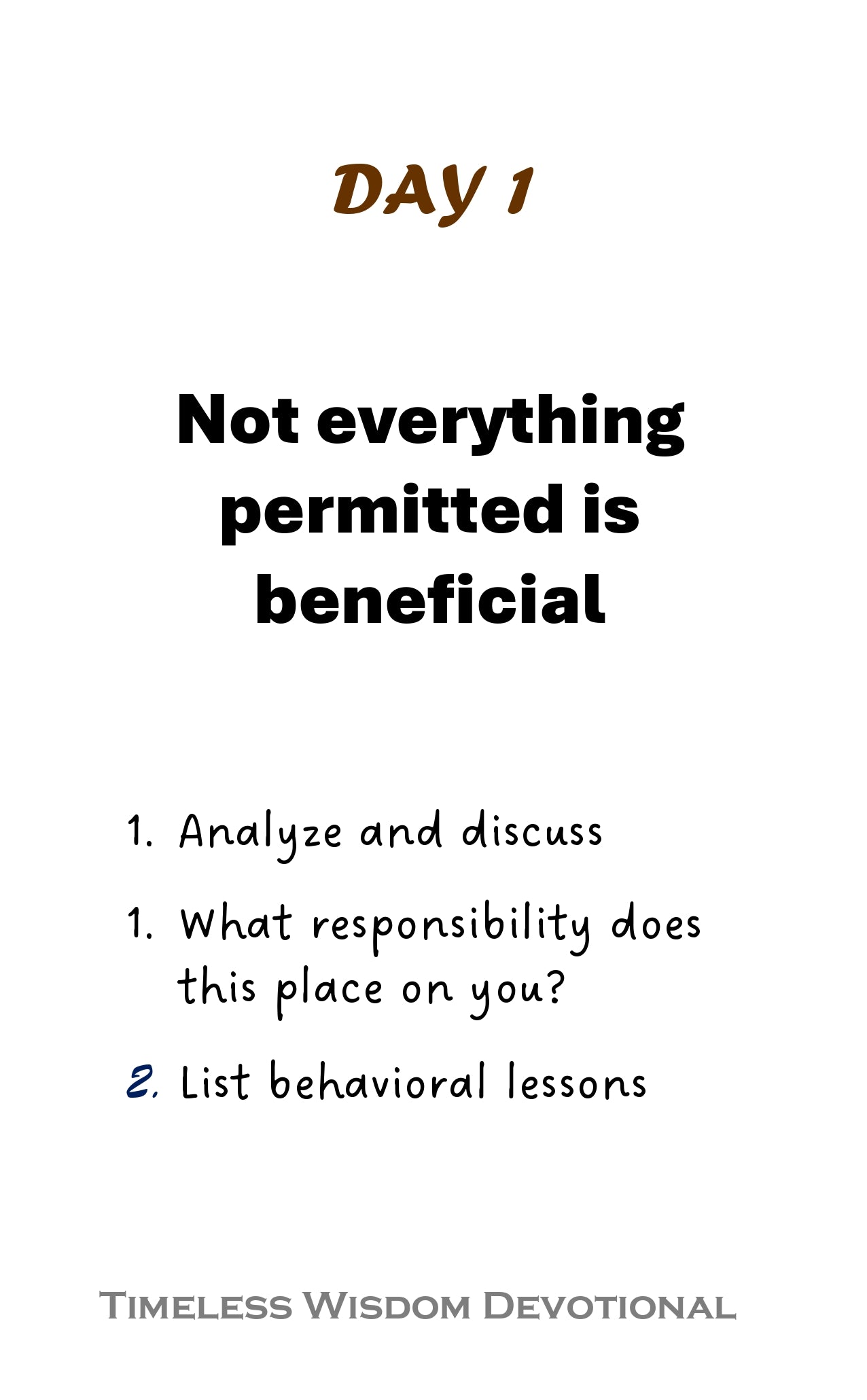 Wisdom Devotional 30 Days Vol 6 Kindle Edition