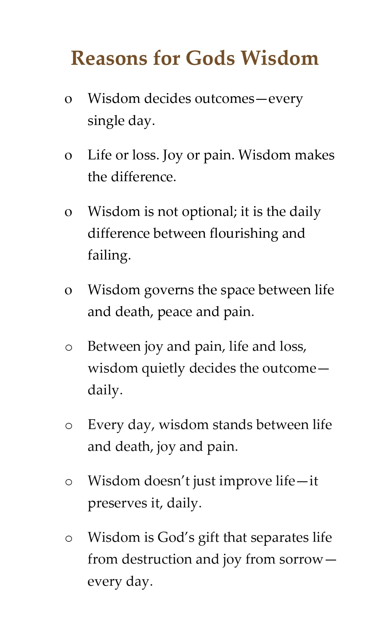 Wisdom Devotional 30 Days Vol 7