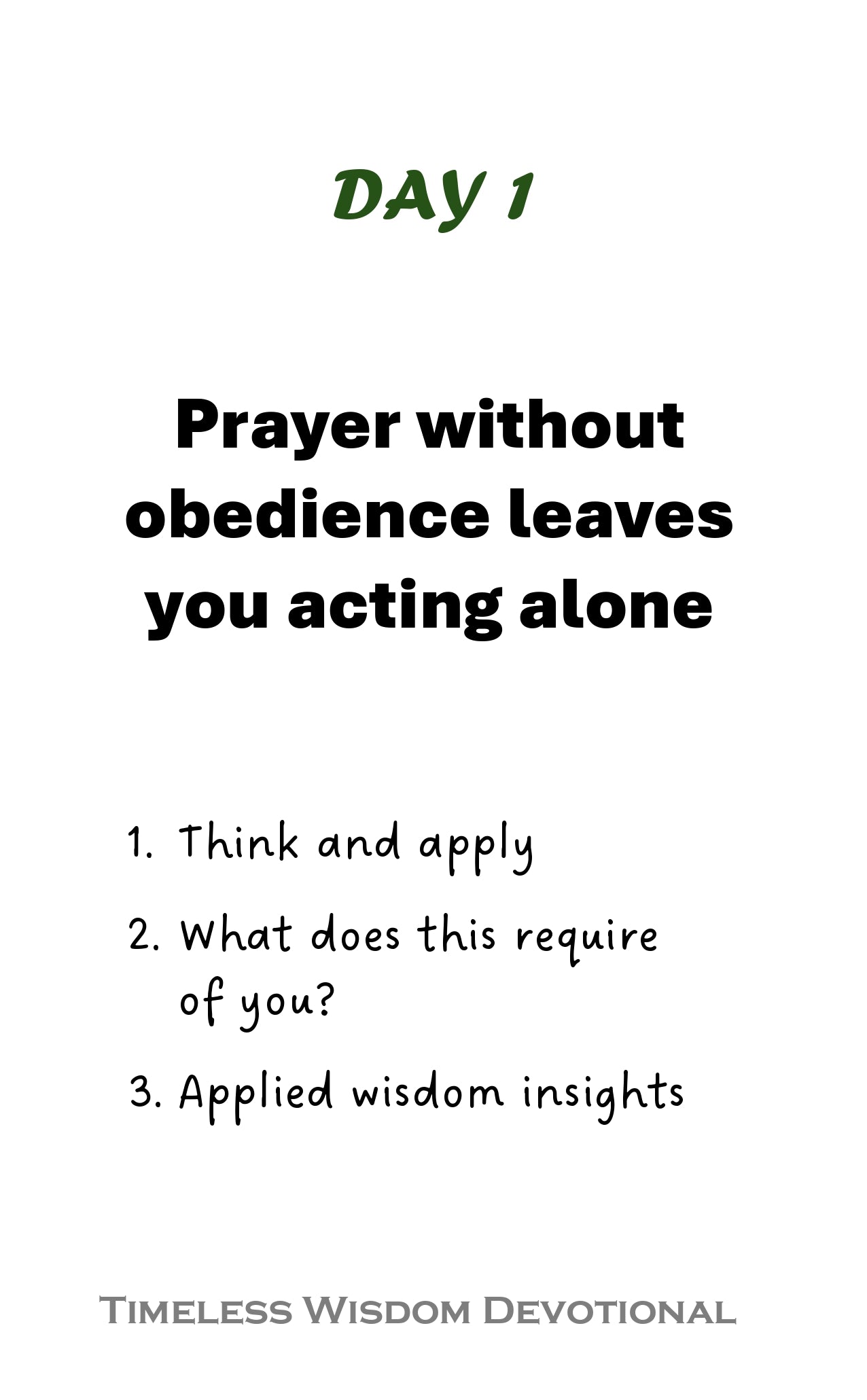 Wisdom Devotional 30 Days Vol 9