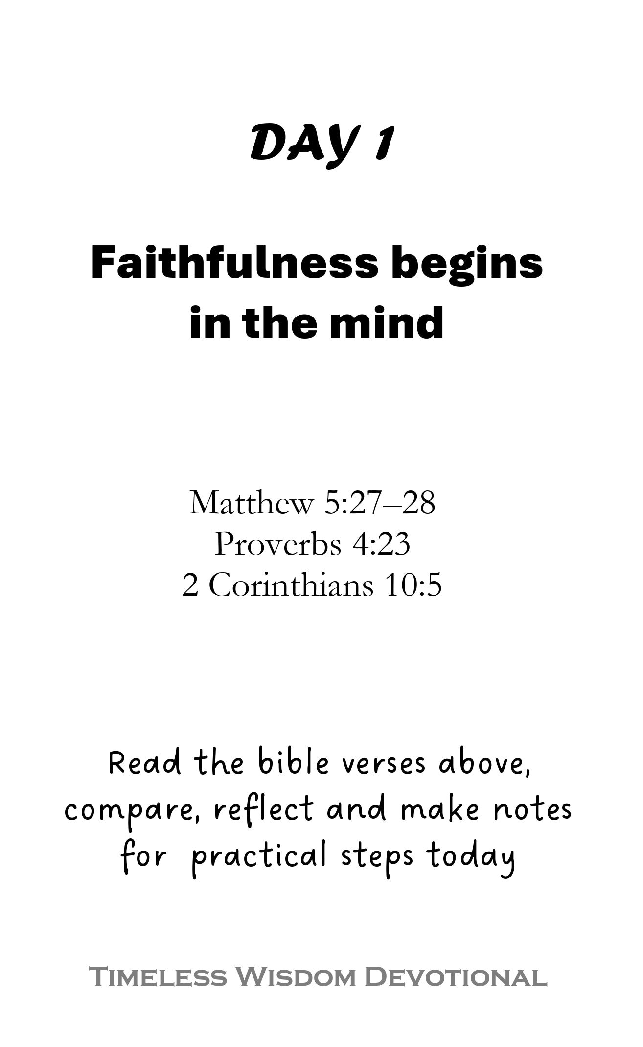 Wisdom 7 Days-Devotional - FAITHFUL (Ebook)